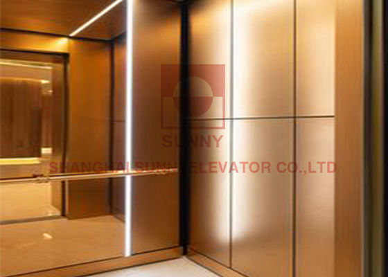 ลิฟต์บ้าน 450 กก. 0.4m / S พร้อมบริการระดับมืออาชีพในอาคารธุรกิจบนชุดลิฟต์