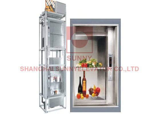 ISO9001 PC Control 0.4m/S 630kg ห้องครัว บริการอาหาร ลิฟท์ยก