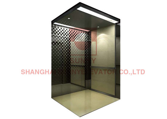 กระจกสแตนเลสลิฟท์โดยสารลิฟท์โดยสารด้วย Black Titanium