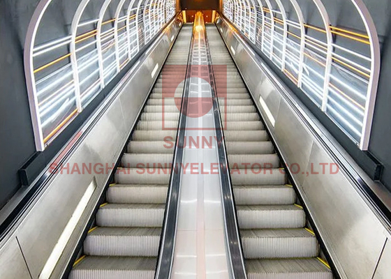 0.5m/S Escalator & Moving Walkway With Energy Saving System สแตนเลส / อลูมิเนียม
