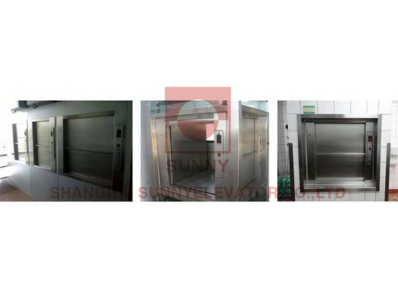 100~500kgs ร้านอาหารครัวอาหาร Dumbwaiter Lift Feight Lift Lift สําหรับโรงแรม