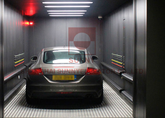 0.25m / S สแตนเลสโหลด 5,000 กก. ลิฟต์รถยนต์ความปลอดภัยทางกล