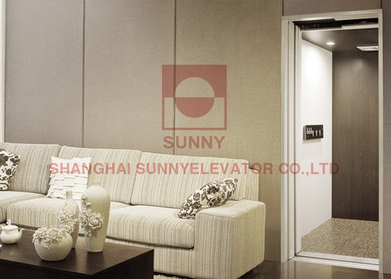 220V Luxury Villa ลิฟต์ที่อยู่อาศัยลิฟท์เฟสเดียว 0.4m / S พร้อมห้องเครื่อง Less