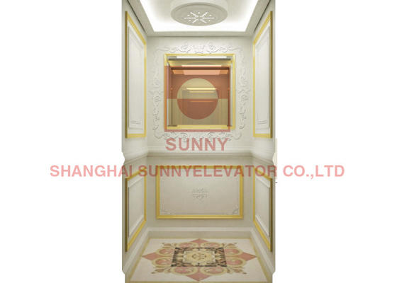 220V Luxury Villa ลิฟต์ที่อยู่อาศัยลิฟท์เฟสเดียว 0.4m / S พร้อมห้องเครื่อง Less
