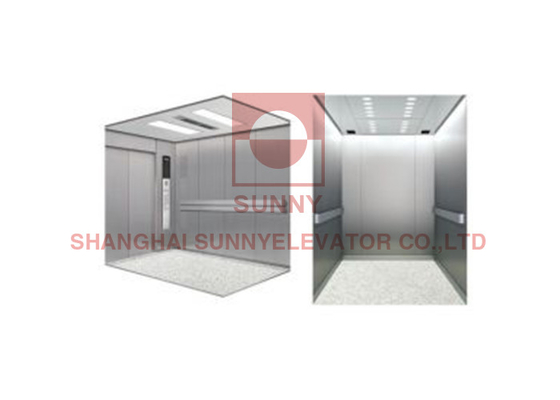 2000kg AC VVVF Medical Hospital ลิฟต์เสียงรบกวนต่ำ 2P Telescopic open Doors