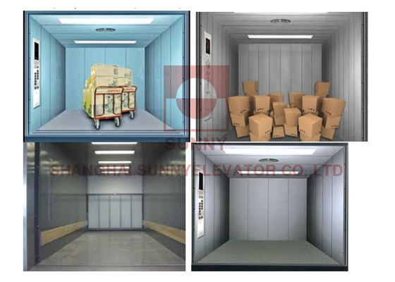 1000 กิโลกรัม-5000 กิโลกรัม คลังสินค้าอุตสาหกรรม Lift Guide Rail Hydraulic Cargo Lift Goods Lift Freight Lift Cargo Lift รถไฟฟ้า