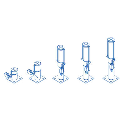 เข้าถึงอะไหล่ลิฟต์ โช้คน้ำมันลิฟต์ พร้อมความเร็วพิกัด ≤1.75m/S