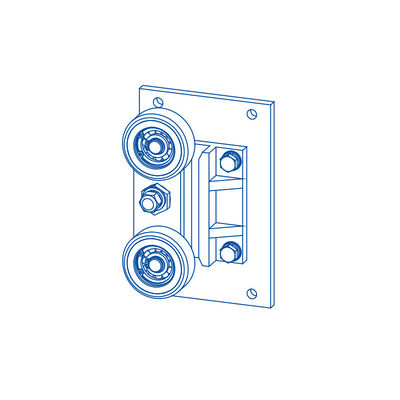 กระเป๋าสตางค์ชักร่องรถยก รองเท้าคู่นําแบบม้วนที่มีวัสดุ PU ส่วนสํารองรถยก