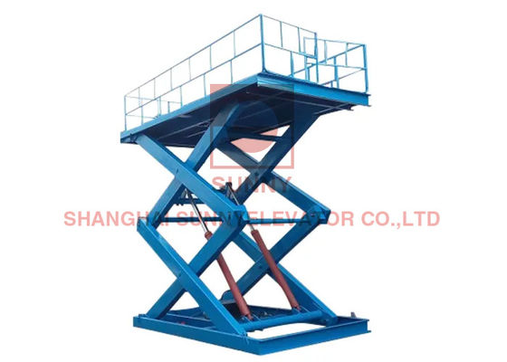4.5kw 5000kg ลิฟท์ที่จอดรถกรรไกรไฟฟ้าแบบไฮดรอลิกแบบอยู่กับที่