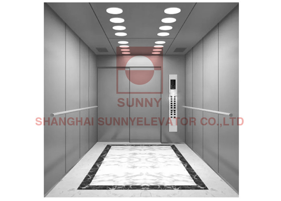 ลิฟต์โรงพยาบาล 6 ชั้น 1600 กก. เตียงผู้ป่วยขนาดใหญ่ ลิฟต์ขน สแตนเลส