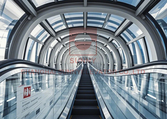 เลือก Handrail 600/ 800/ 1000mm ขั้นตอนความกว้าง Escalator สําหรับศูนย์การค้า