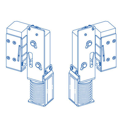 ความกว้าง 9/10 มม. ของรางนำทาง อุปกรณ์ความปลอดภัยทางอิเล็กทรอนิกส์ ชิ้นส่วนลิฟต์เข้าถึง