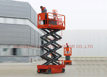 ลิฟท์กรรไกรไฮดรอลิกความสูง 14 เมตรขับเคลื่อนด้วยตัวเองลิฟท์ที่จอดรถอัตโนมัติ